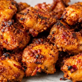 Air Fryer Chatpata Chicken Bites: Crispy & Zesty - Chatpata Chicken: cook these zesty, crispy chicken bites in your air fryer for a quick snack. Perfect for a f