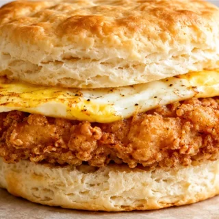 Crispy Chicken & Egg Biscuit Sandwich - chicken biscuit - Chicken biscuit: master this homemade crispy chicken and egg sandwich. Enjoy tender chicken, fluffy eg