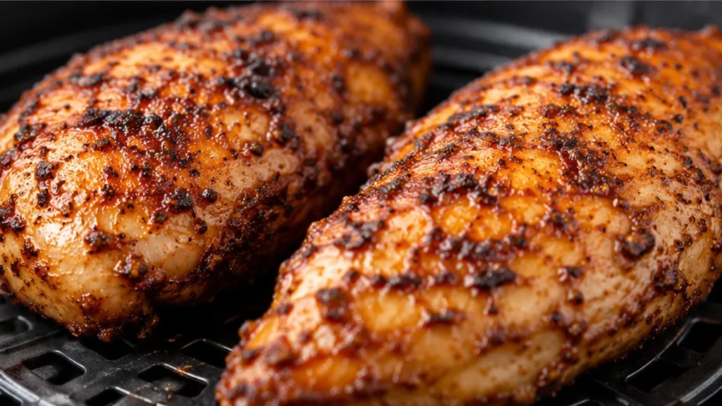 Crispy Air Fryer Chicken Breasts! Chicken breast: cook perfectly juicy and tender chicken in your air fryer in just 15 minutes. A quick, healthy, and delicious