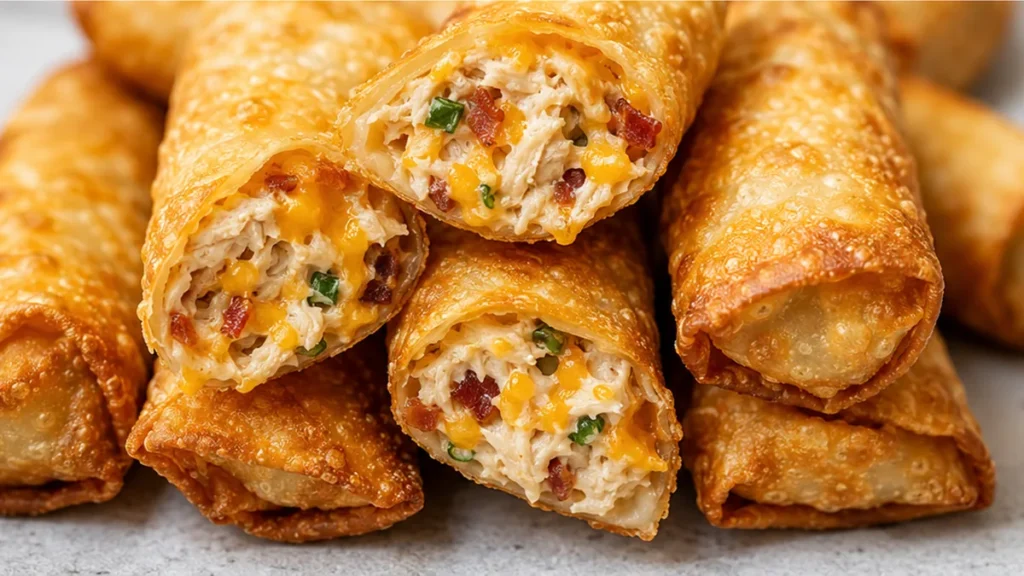 Crispy Crack Chicken Egg Rolls: New Obsession! Chicken Egg Rolls: cook these incredibly crispy, flavor-packed egg rolls in your air fryer. Perfect for a quick s