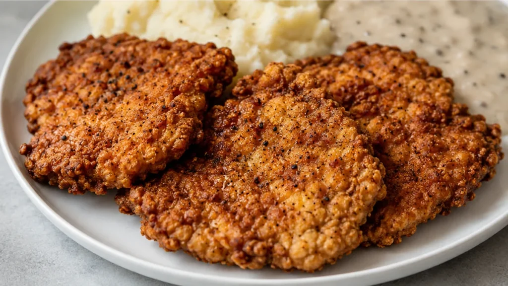 Crispy Air Fryer Chicken Fried Steak - Chicken Fried Steak: Make this incredibly crispy air fryer version for a healthier take on comfort food. Enjoy golden-bro