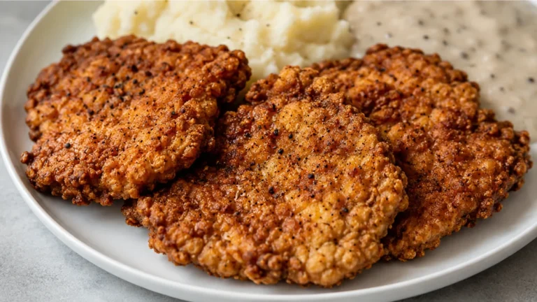 Crispy Air Fryer Chicken Fried Steak