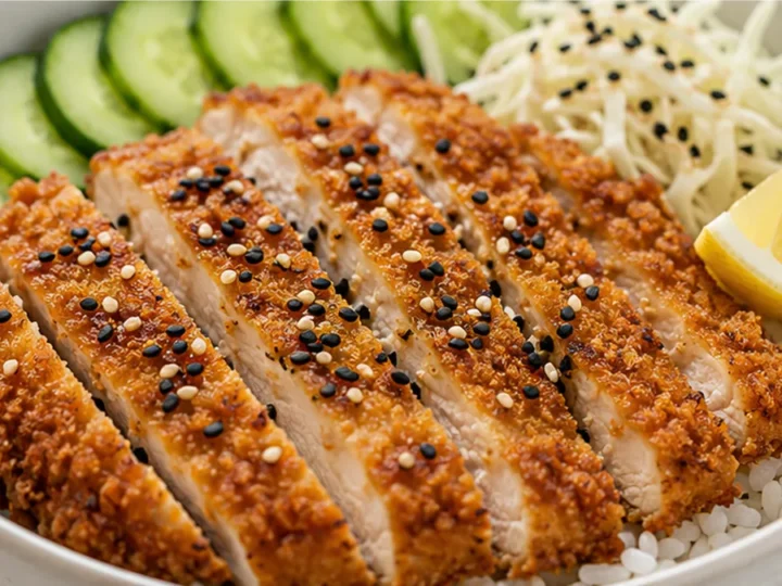 crispy Air Fryer Chicken Katsu Bowl!