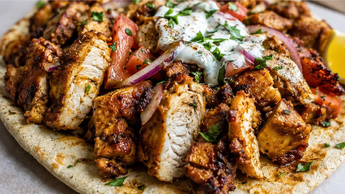 Crispy Air Fryer Chicken Shawarma in 30 Mins - Chicken Shawarma: Master crispy, tender chicken thighs in your air fryer with this easy recipe. Perfect for weekn