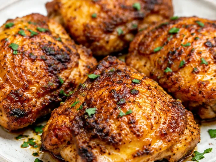 Crispy Air Fryer Chicken Thighs in 20 Mins!