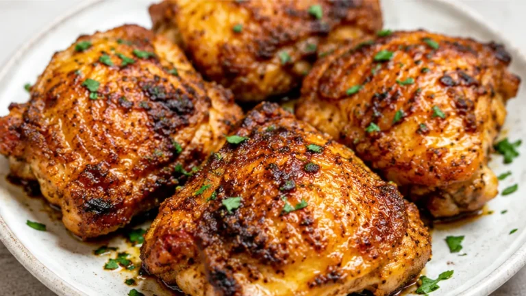 Crispy Air Fryer Chicken Thighs in 20 Mins!