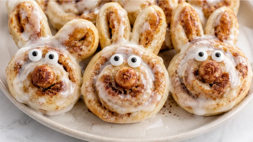 Quick Air Fryer Cinnamon Roll Bunnies - Cinnamon roll bunnies: craft adorable, warm treats in your air fryer in just minutes. A perfect fun breakfast or dessert
