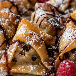 Cookie Dough Wontons: Your New Obsession! Cookie dough wontons: Master these crispy, sweet treats in minutes. Perfect for a quick dessert or a fun party snack,