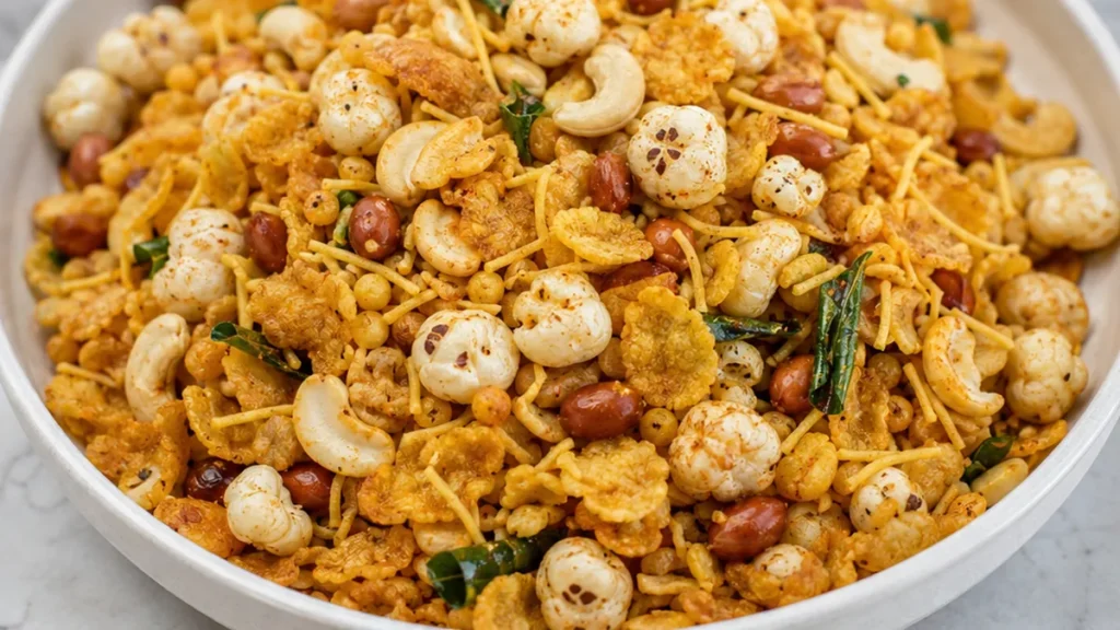 Crispy Cornflakes Chivda: Your New Favorite Snack! Cornflakes Chivda: craft this easy and crispy Indian trail mix using your air fryer. A healthy, spicy, and sa