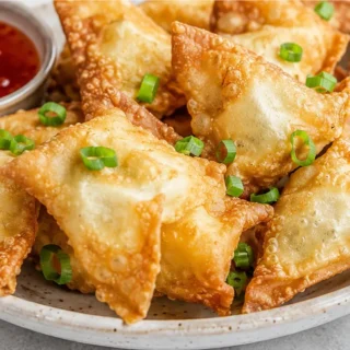 Crispy Cream Cheese Wontons: A Flavor Explosion! Cream Cheese Wontons: Make these irresistible crispy wontons in your air fryer or deep fryer. Perfect for appet