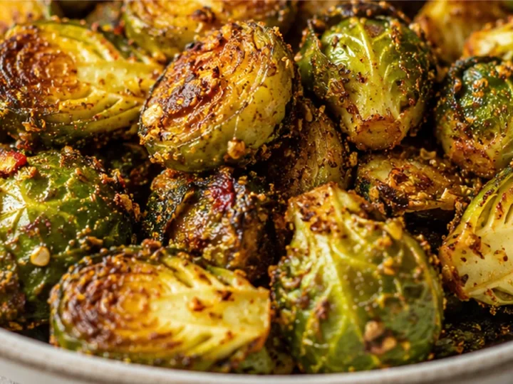Crispy Indian Spiced Brussels Sprouts!