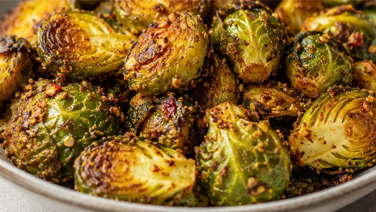 Crispy Indian Spiced Brussels Sprouts!