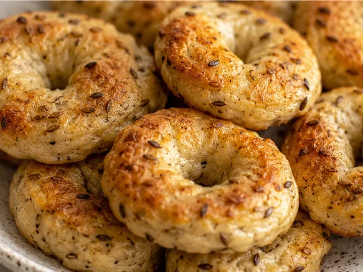 Cumin Spiced Yogurt Bagel Bites