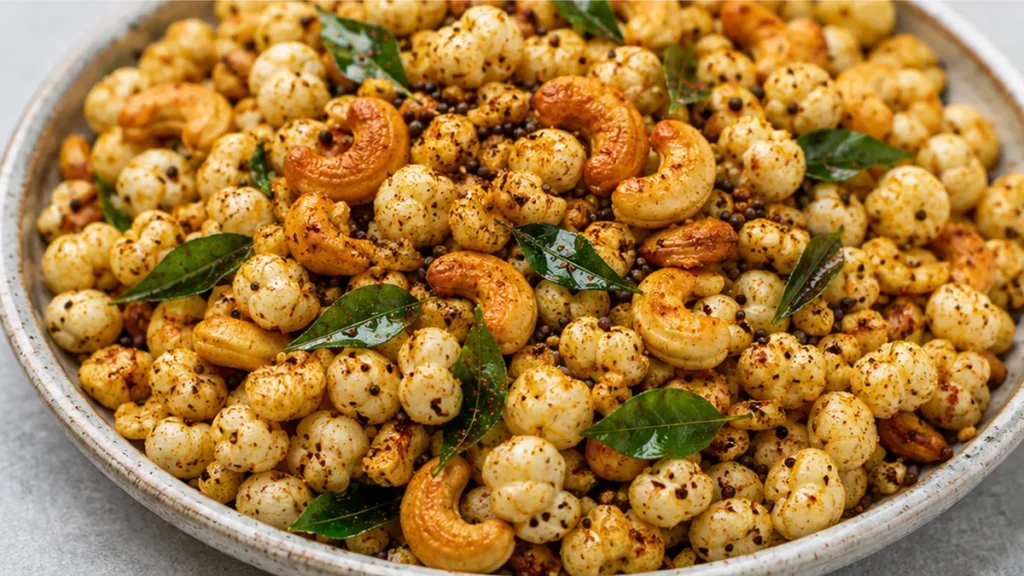 Crispy Makhana Chivda: Your New Favorite Snack! Makhana Chivda: Craft this crispy Indian snack using the air fryer for a quick, healthy, and flavorful treat. Pe