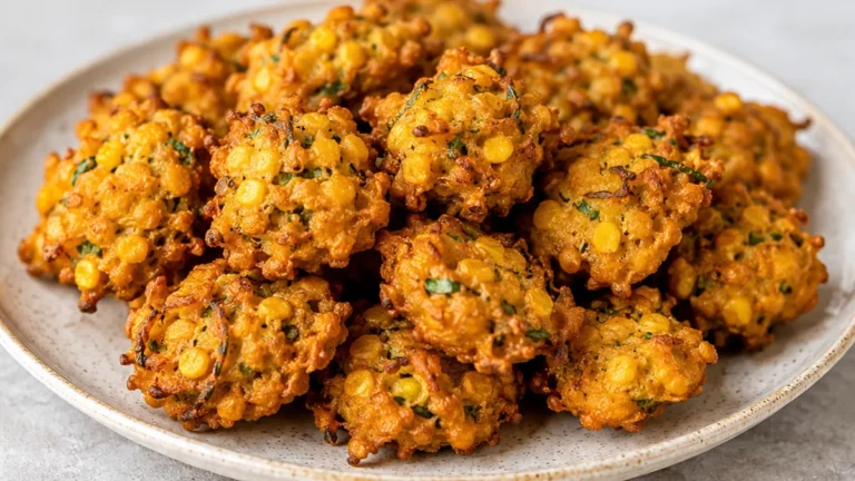 Crispy Moong Dal Pakodas Snack