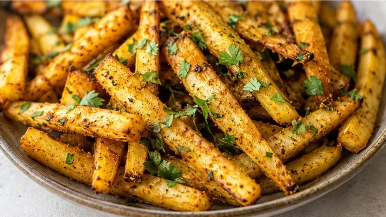 Crispy Curry Parsnip Fries