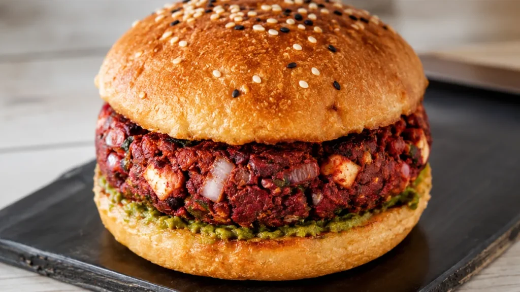 " Air Fryer Rajma Paneer Burger" - Rajma Paneer Burger: master this flavorful and crispy vegetarian burger in your air fryer. Perfect for a healthy, quick, and