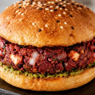 " Air Fryer Rajma Paneer Burger" - Rajma Paneer Burger: master this flavorful and crispy vegetarian burger in your air fryer. Perfect for a healthy, quick, and