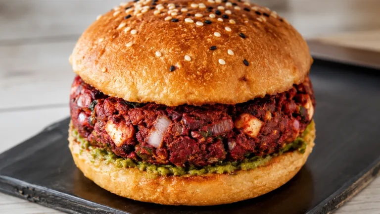 ” Air Fryer Rajma Paneer Burger”