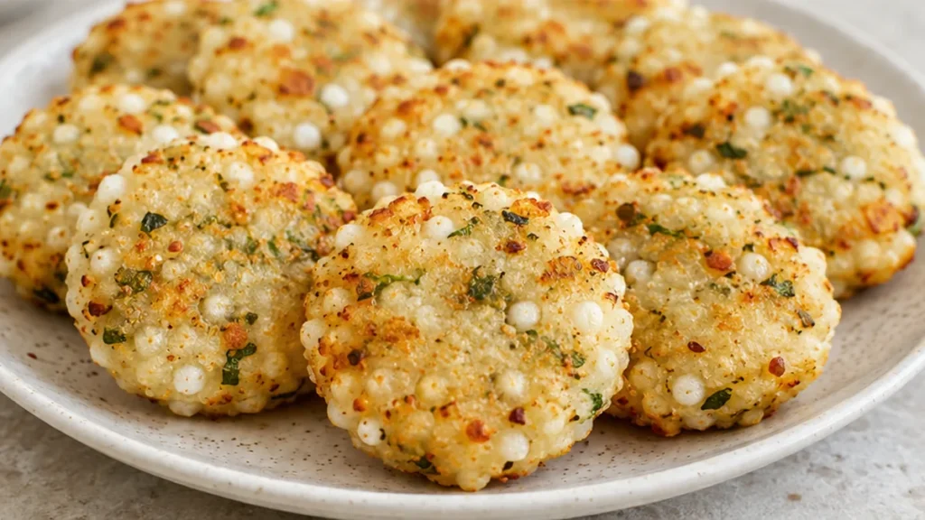 Crispy Air Fryer Sabudana Vada: Healthy & Delicious! Sabudana Vada: Enjoy this crispy, air-fried version of the classic Indian snack. Perfect for fasting days o