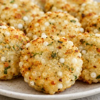 Crispy Air Fryer Sabudana Vada: Healthy & Delicious! Sabudana Vada: Enjoy this crispy, air-fried version of the classic Indian snack. Perfect for fasting days o