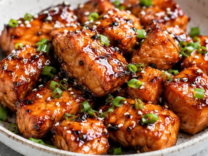 Air Fryer Teriyaki Salmon Bites: Juicy & Flavorful