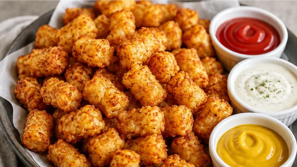 Crispy Air Fryer Tater Tots in Minutes! Air Fryer Tater Tots: master perfectly crispy, golden tots with minimal oil. Quick, easy, and ideal for a satisfying sna