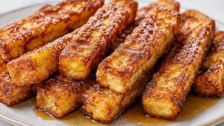 Crispy Air Fryer French Toast Sticks!
