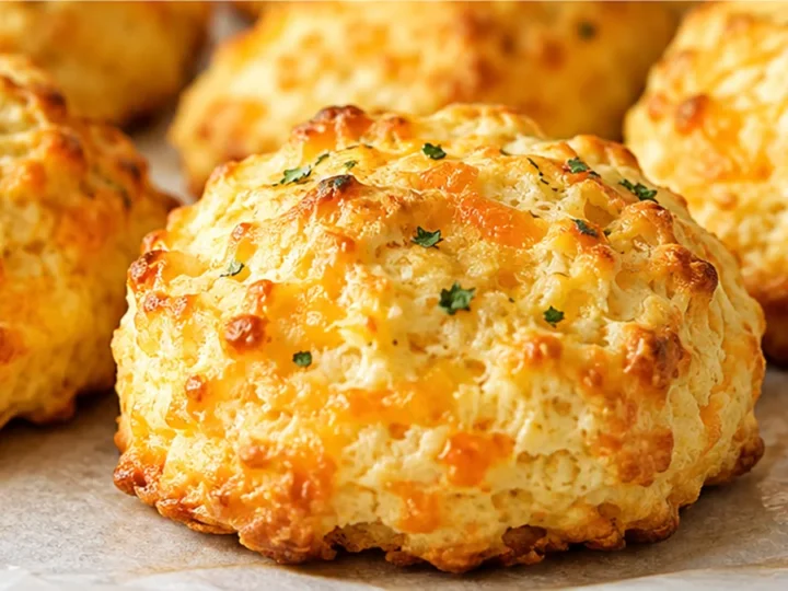 Fluffy Keto Cheddar Biscuits