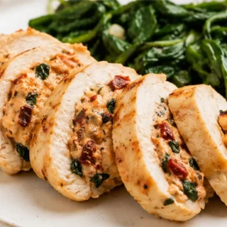 Insane Tuscan Chicken in Air Fryer!