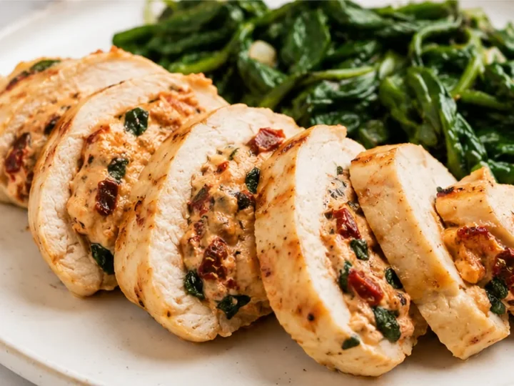 Insane Tuscan Chicken in Air Fryer!