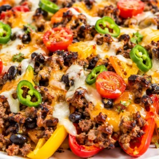 Air Fryer Mini Pepper Nachos