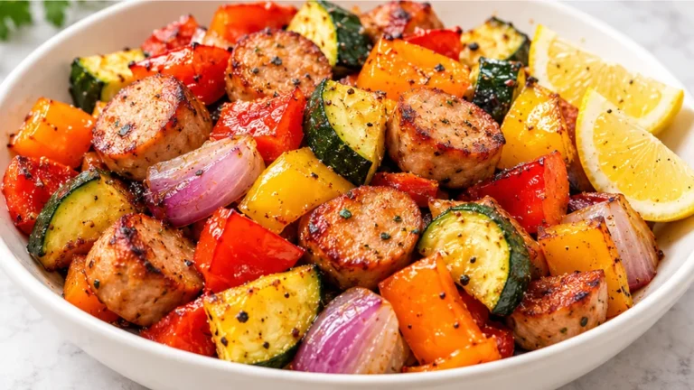 Quick Air Fryer Sausage & Veggies