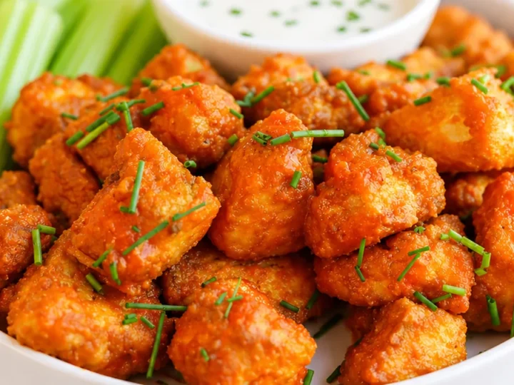 Crispy Buffalo Tofu Bites!