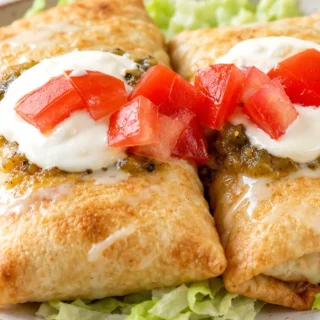 Crispy Air Fryer Chicken Chimichangas!