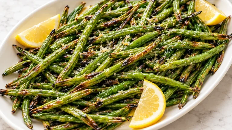 Crispy Air Fryer Green Beans in 10 Mins!
