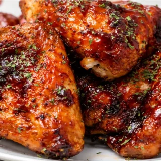 Crispy Air Fryer Honey BBQ Wings