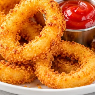 Crispy Air Fryer Onion Rings in Minutes!