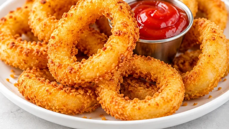 Crispy Air Fryer Onion Rings in Minutes!
