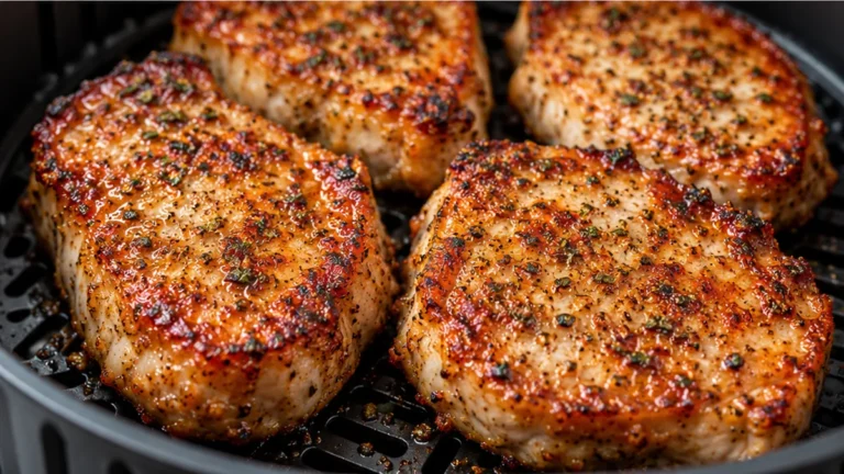 Crispy Air Fryer Pork Chops in 15 Mins!