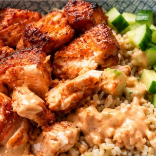 Crispy Air Fryer Salmon Bites in 8 Mins