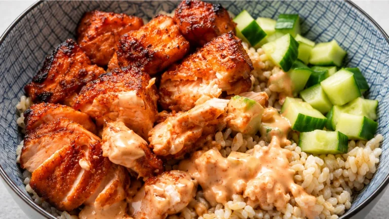 Crispy Air Fryer Salmon Bites in 8 Mins