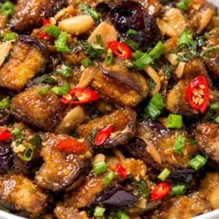 Crispy Air Fryer Thai Eggplant