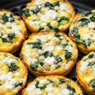 Spinach Egg Cups in Air Fryer