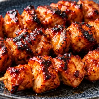 Sticky Honey Chipotle Chicken Skewers! So Flavorful!