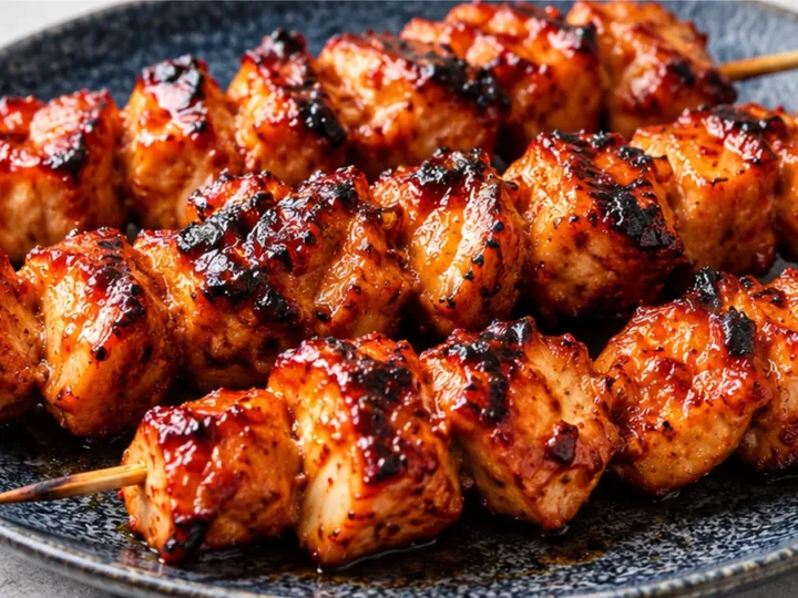 Sticky Honey Chipotle Chicken Skewers! So Flavorful!